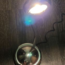 Vintage retro gooseneck halogen lamp 18" tall