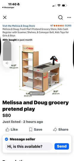Kids grocery store