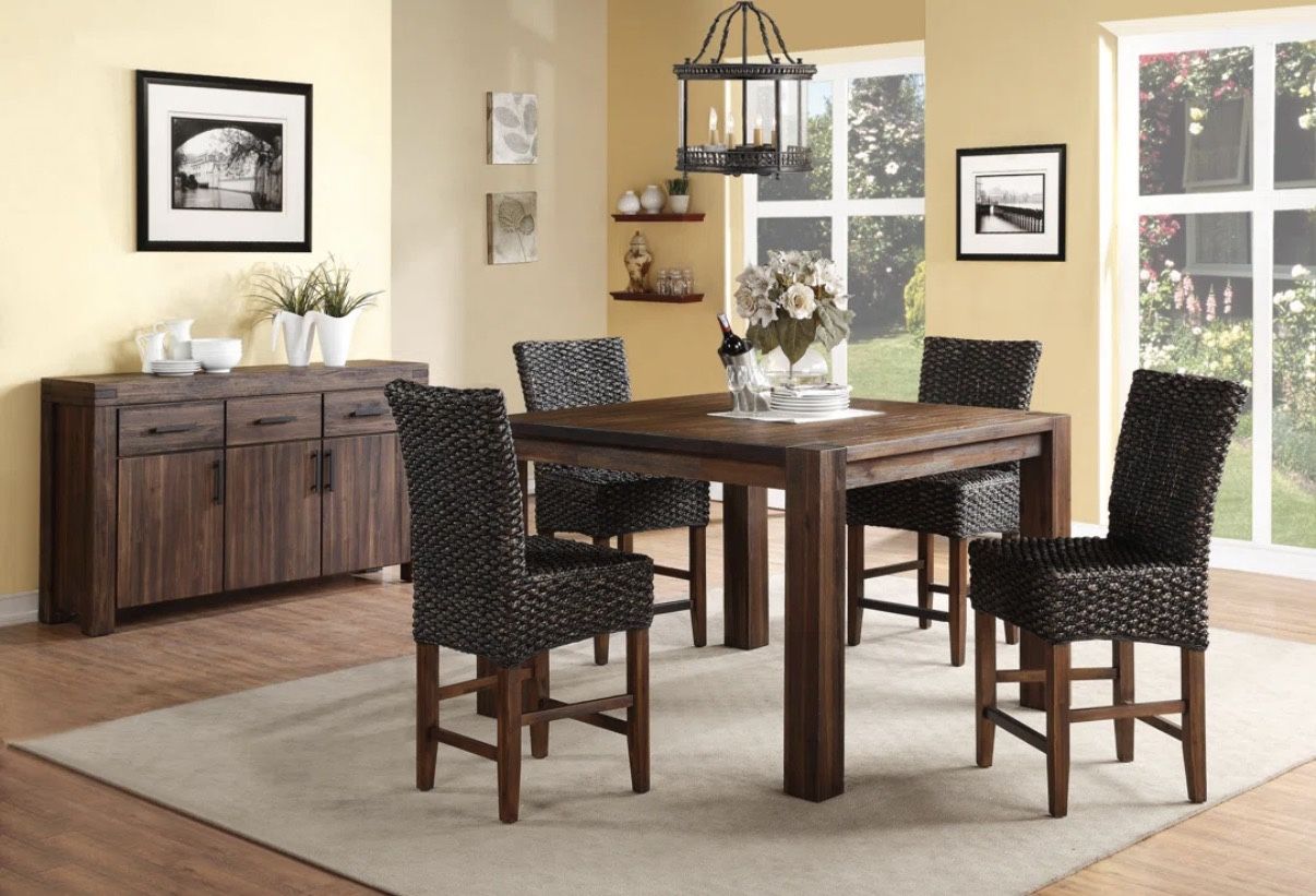 New Dining Table (No Chairs) 54x54” - 36” Height - New Open Box - $1499 Retail - Delivery Available 