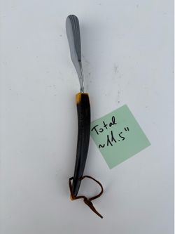 Shoe Horn 11.5" Luxury Slip On Tool Real Antler Handle Damascus Steel