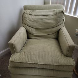 Green Corduroy Chair