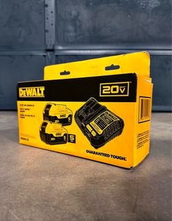 Two DeWalt 20v XR 5Ah Batteries & (1) Charger
