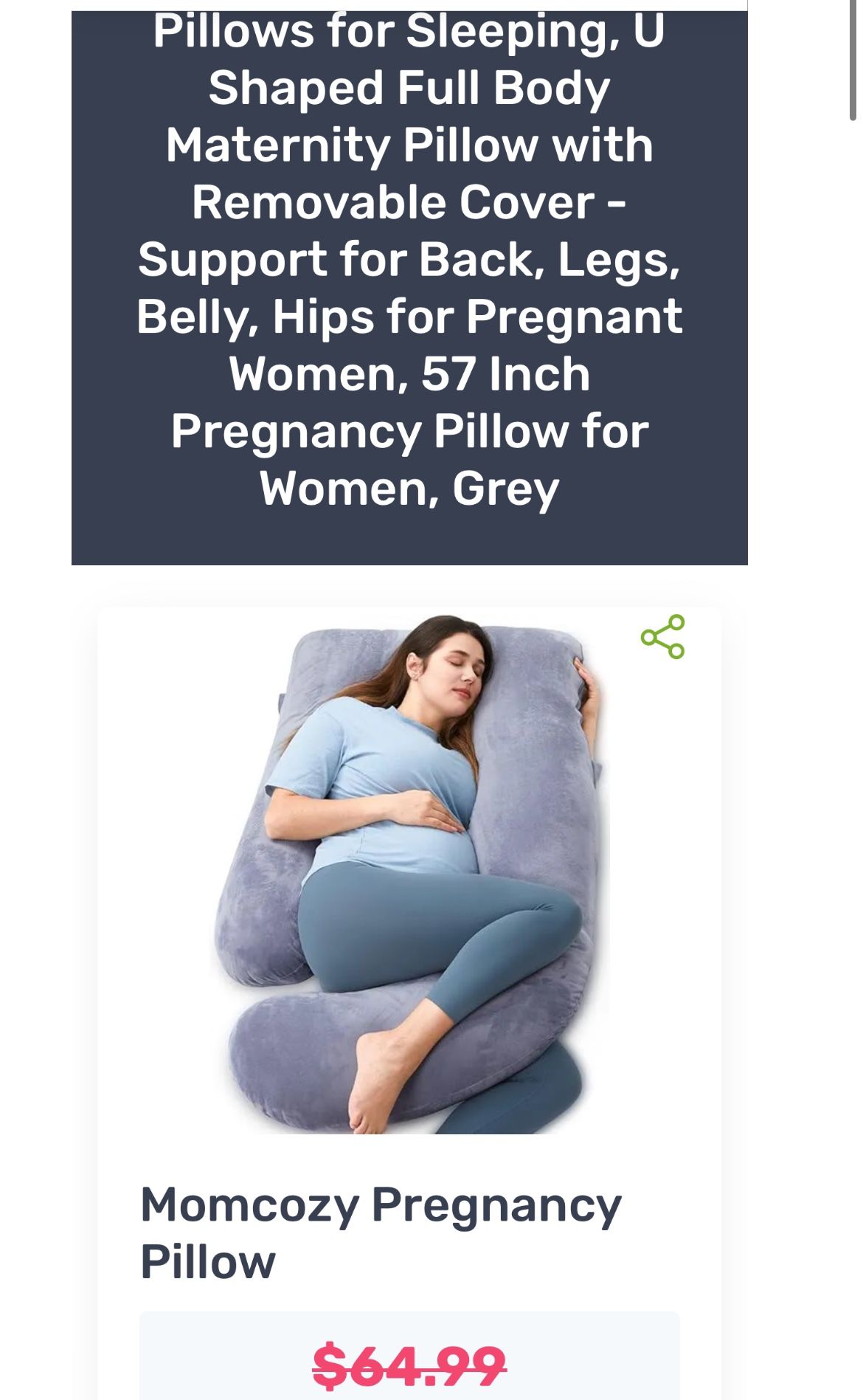 New Mom Cozy Pregnancy Pillow