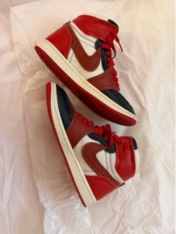 Jordan 1 Mid Women's Size 9 Red/Black/White