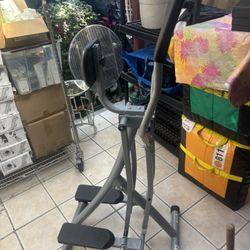 Sunny Health & Fitness Foldable Air Walk Elliptical, 30" inch Long Stride Full-Body Cardio Cross Trainer Glide Exercise for Home Office, SunnyFit App 