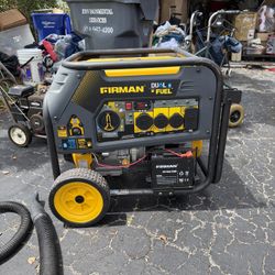 🟡 Firman Dual Fuel Generator (Approx. 7500 Running Watts)