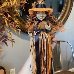 WITCH DOLL VINTAGE HALLOWEEN WITCH *SEE ALL PHOTOS*