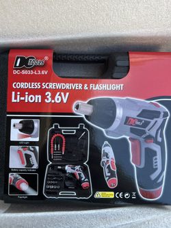 Cordless Screwdriver &fladhlight