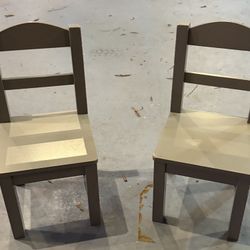 2 Gray Chairs 