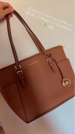 Michael Kors Brown Leather Tote Bag