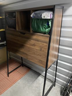 Cabinet Desk Shelf With Outlets And USB Inside