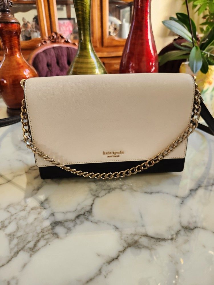 Kate Spade Crossbody – Cream & Black – Excellent Condition – $70 OBO