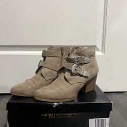 Tan Suede Ankle Boots