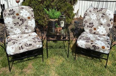 Restored Vintage Wrought Iron Set