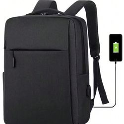 70Upgraded USB Laptop Bag 14/15.6 "Laptop Bag Business Commuter Backpack Travel Backpack Luggage Bag Vacation School Summer Carry On Nylon Business Ca
