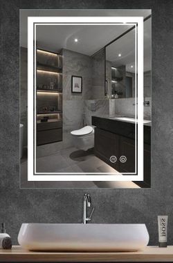 Bathroom vanity led mirror