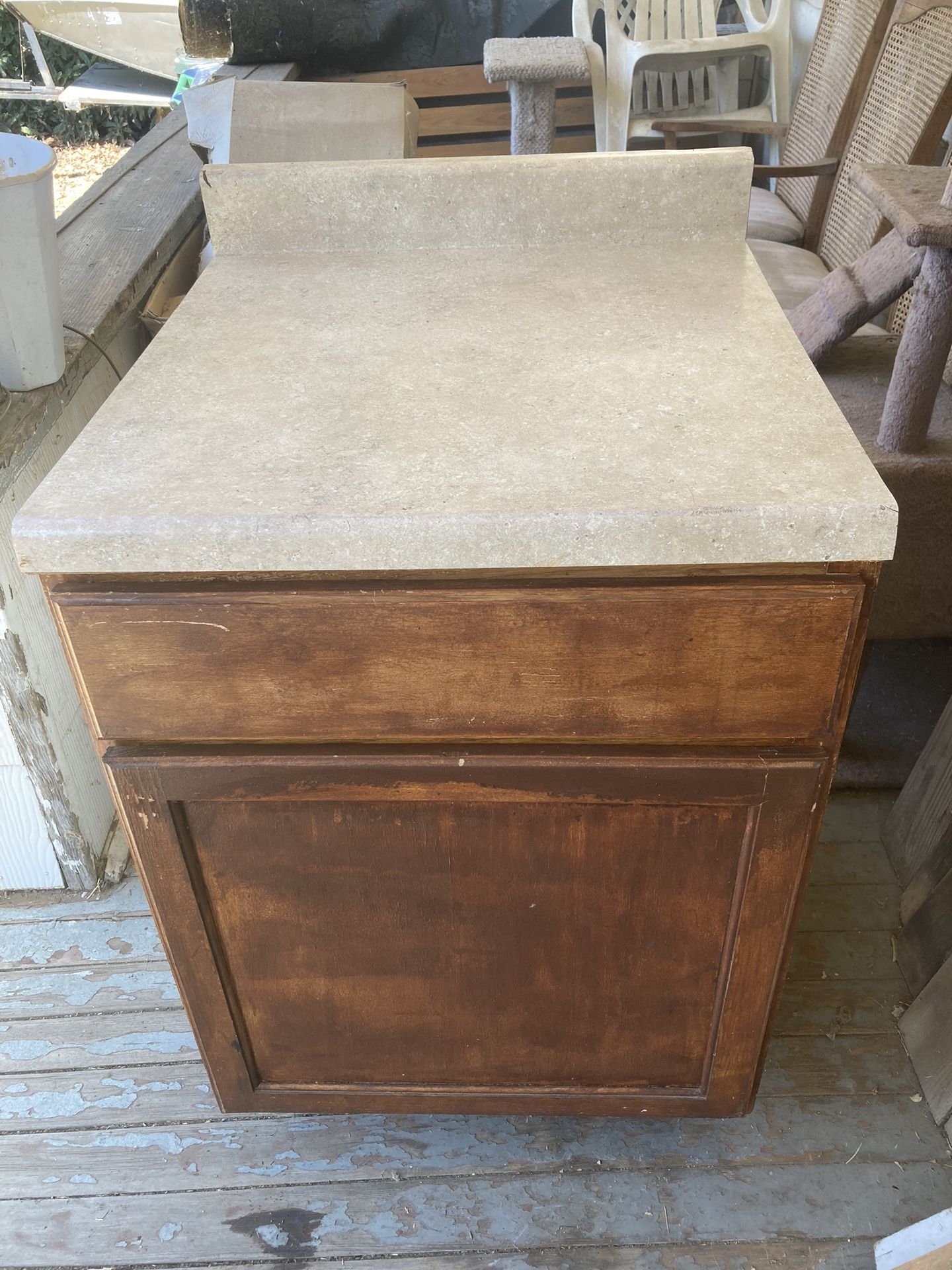 2 ft. Wide Kitchen Cabinet With Countertop