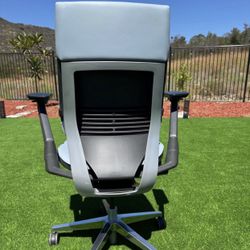 Steelcase Gesture Fully Loaded Model With Polished Aluminum Base Office Chair