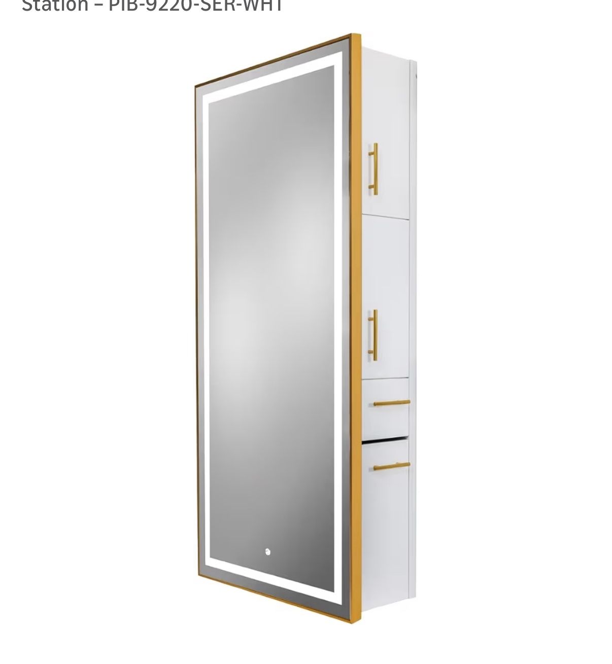 Salon Mirror With storage 