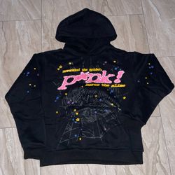 Sp5der P*NK hoodie (S)