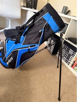 Title: Top Flite Stand Golf Bag – Blue/Black – Great Condition