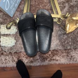 Black Gucci  Slides Men Size 9