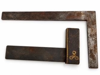 Vintage Woodworking Squares Lot of 2 Steel Framing Try Square