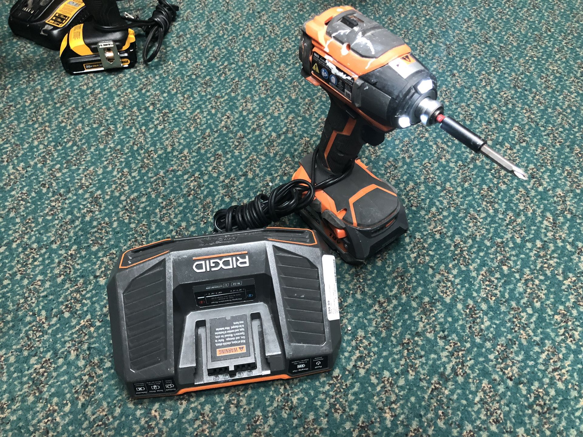 Impact Drill, Tools-Power RIDGID W/Battery & Charger... Negotiable