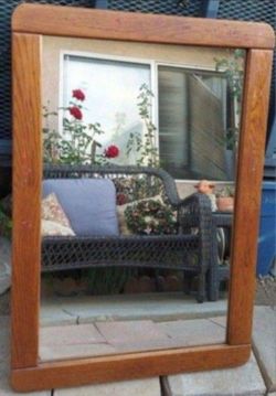 VINTAGE MIRROR MADE USA  26"1/2 L×49"H.