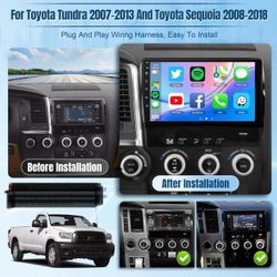 Wireless Apple car play 10” For Tundra 2007-2013 ,Sequoia 2008-2018bluetooth,FM,GPS,WIFI🔥$108🔥only 