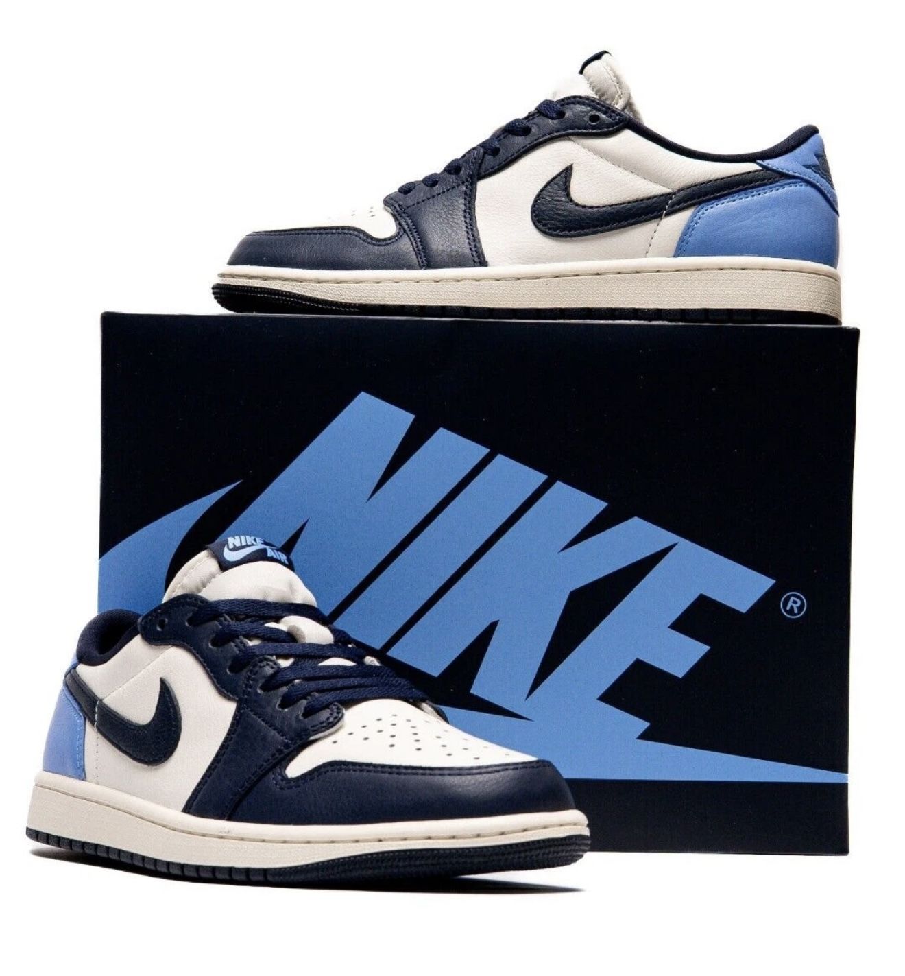 Retro Air Jordan 1 Low Obsidian Blue UNC Size 10