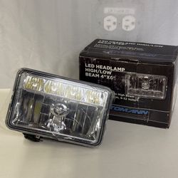 Automann 571.LD4X6W5HL Headlamp, High/Low Beam, 4 In. X 6 In., Led