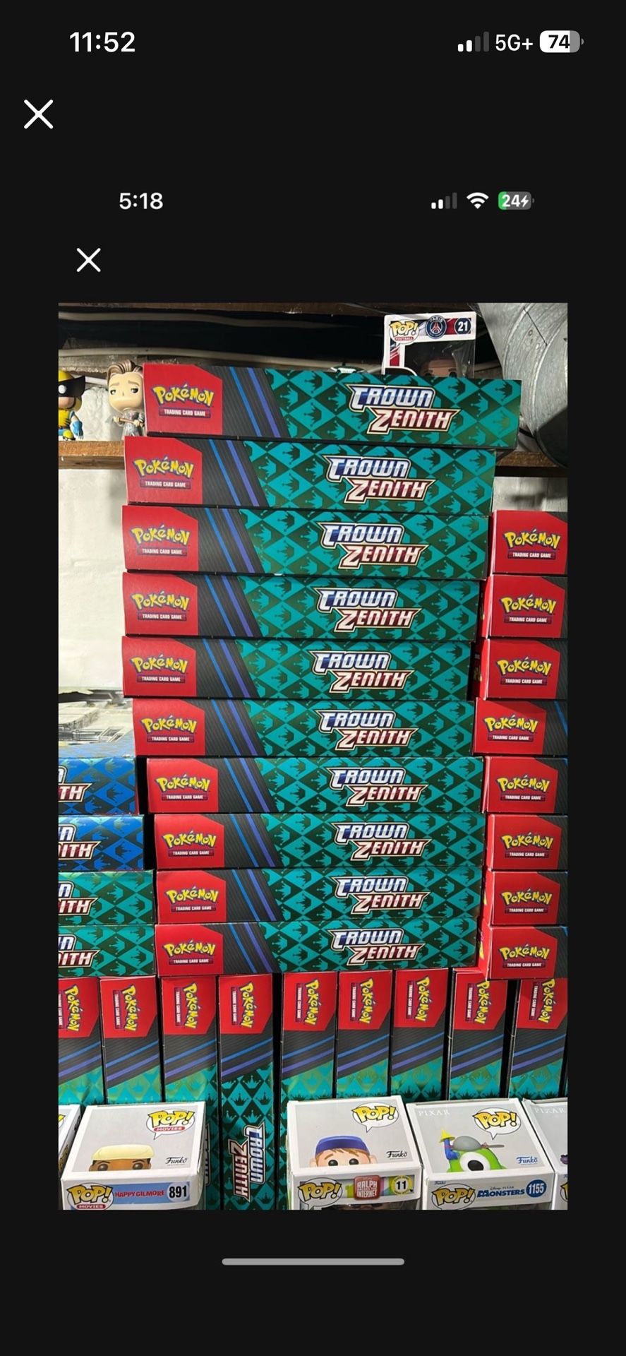 38 Boxes - Pokemon Crown Zenith Sea & Sky