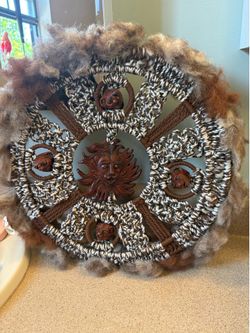 Vintage Finesse Originals Zodiac Mirror Mid Century Modern Brutalist Art 40"