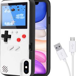 Game Case for iPhone, Retro Protective Case with Own Power Supply, 36 Small Games, Colour Display, Video Game Case for iPhone 6Plus/6sPlus/7Plus/8Plus