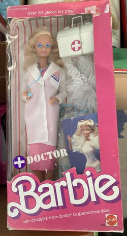 Vintage 1987 Doctor Barbie Doll NIB