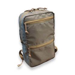 USA Made Mini Day Pack, 500D Cordura Nylon, Ranger Green with Coyote Brown 