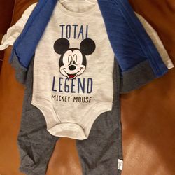 Mickey Mouse 3pc Outfit