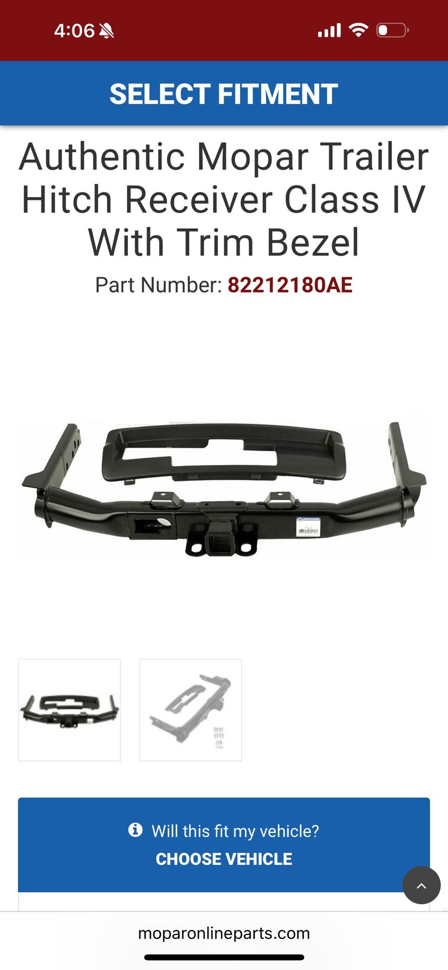 Jeep Grand Cherokee Tow Hitch - Mopar
