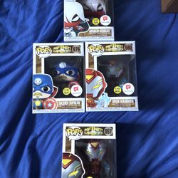 Funko Pop Infinity Warps - Iron Hammer(Walgreens, Target Exclusives), Soldier Supreme, Arach-knight
