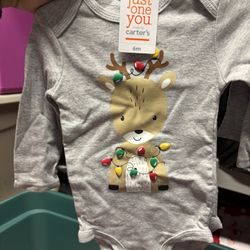 New 6mos Holiday Onesie