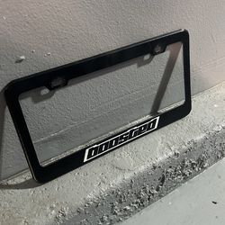 Black license plate frame