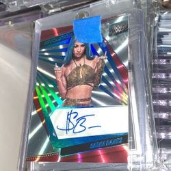 Wwe Sasha Banks Auto Card W Coa Rare 