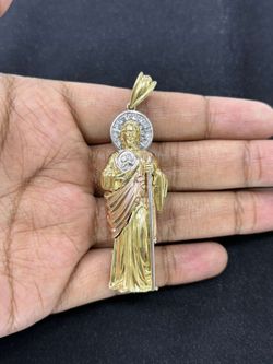 San Judas Gold Pendant