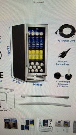 170 can beverage refrigerator
