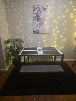 Dining Table with Bench Set