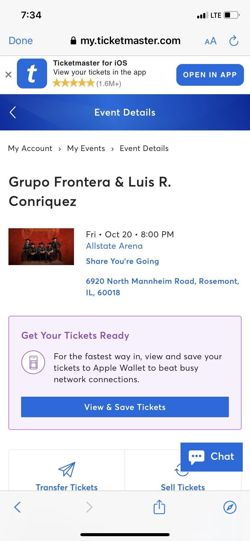 Grupo frontera N Luis Colonel Tickets Section 204