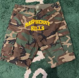 Raspberry Hills Camo Cargo Shorts