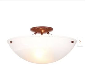Hampton bay semi flush mount fixture discount