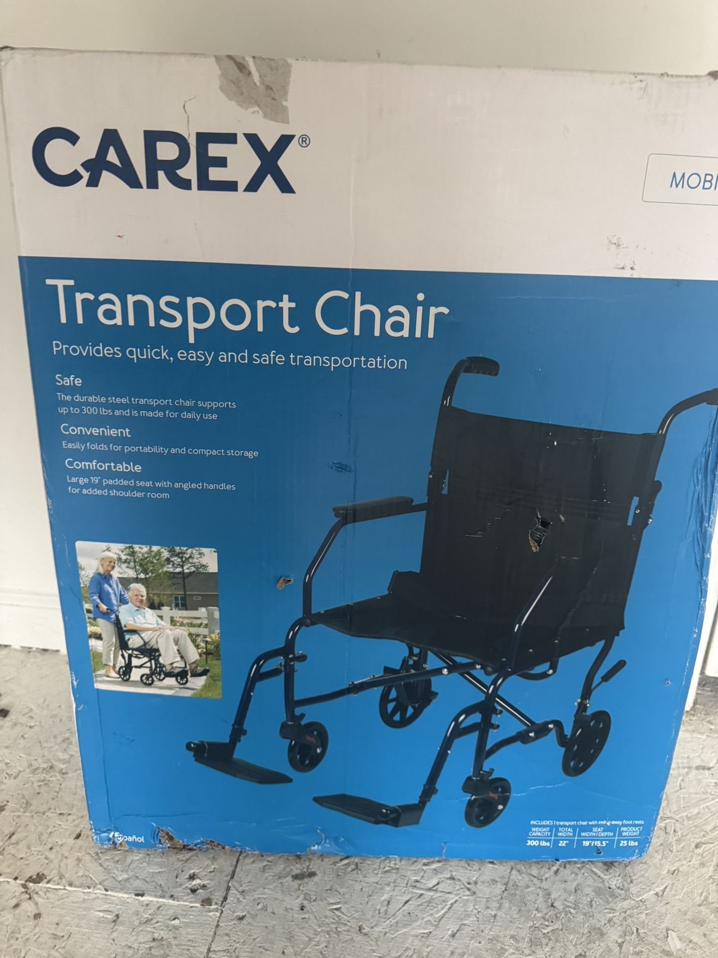 Carex Wheel Chair.